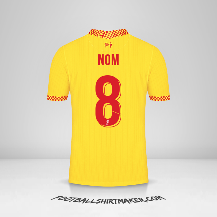Maillot Liverpool FC Cup 2021/2022 Troisième -  nom - 8