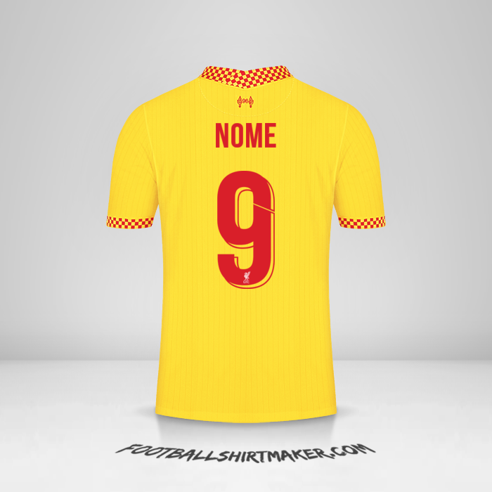 Maglia Liverpool FC Cup 2021/2022 Terza -  nome - 9