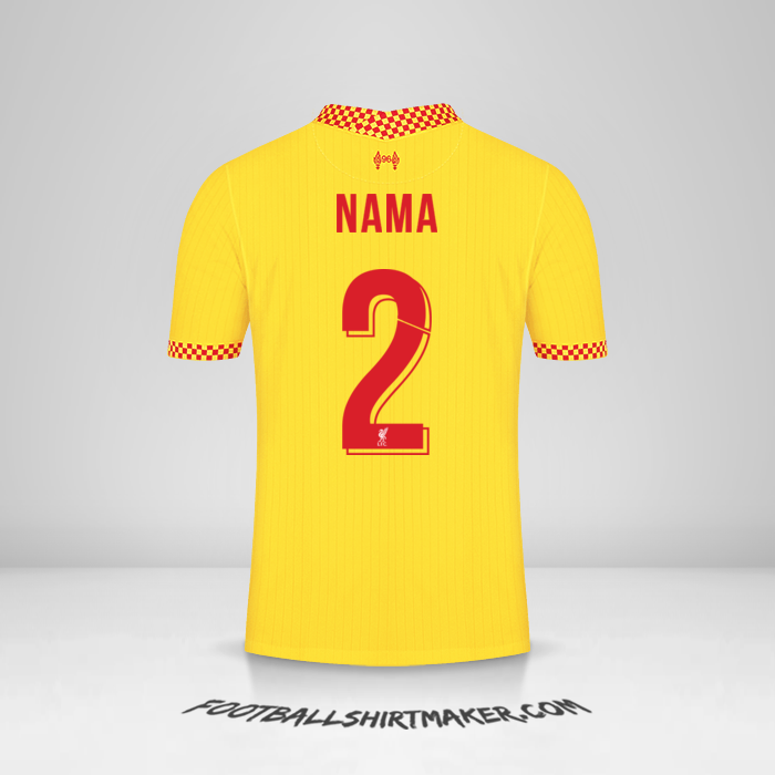 Jersey Liverpool FC Cup 2021/2022 Ketiga -  nama - 2