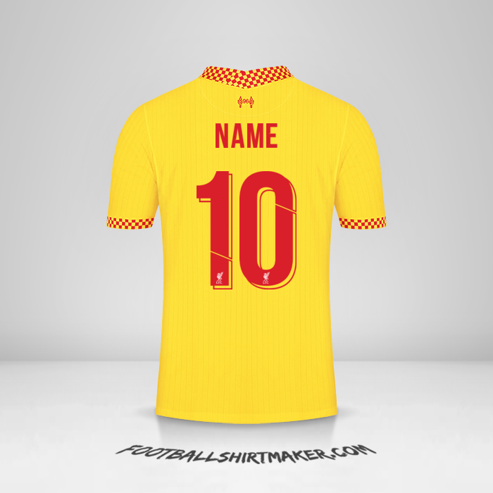 Jersey Liverpool FC Cup 2021/2022 Third -  name - 10