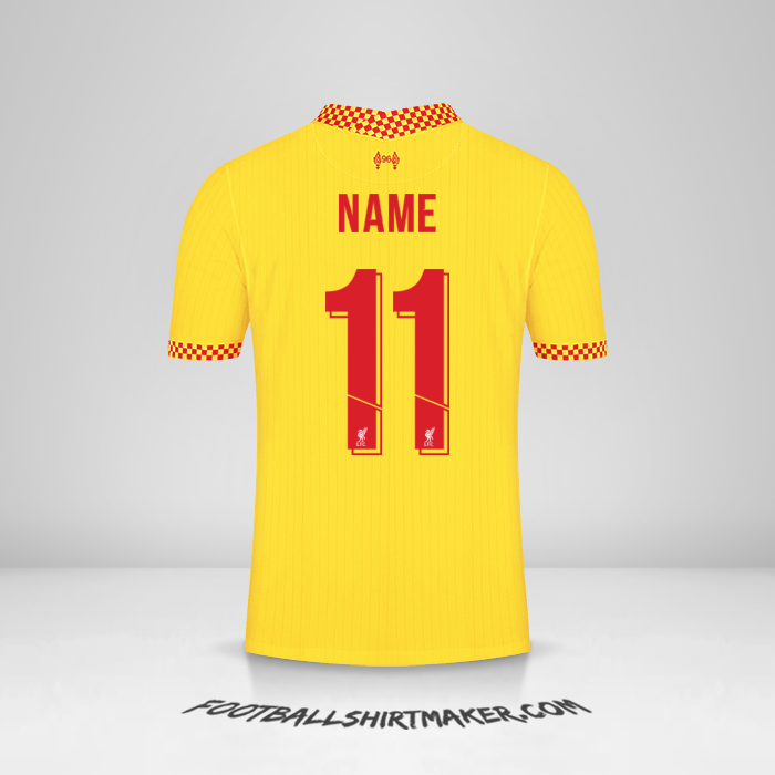 Jersey Liverpool FC Cup 2021/2022 Third -  name - 11