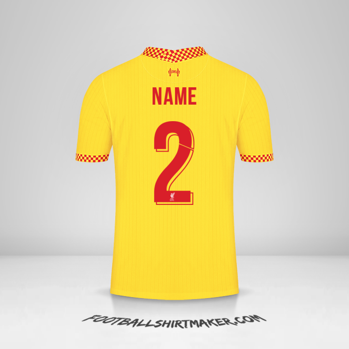 Trikot Liverpool FC Cup 2021/2022 Dritte -  name - 2