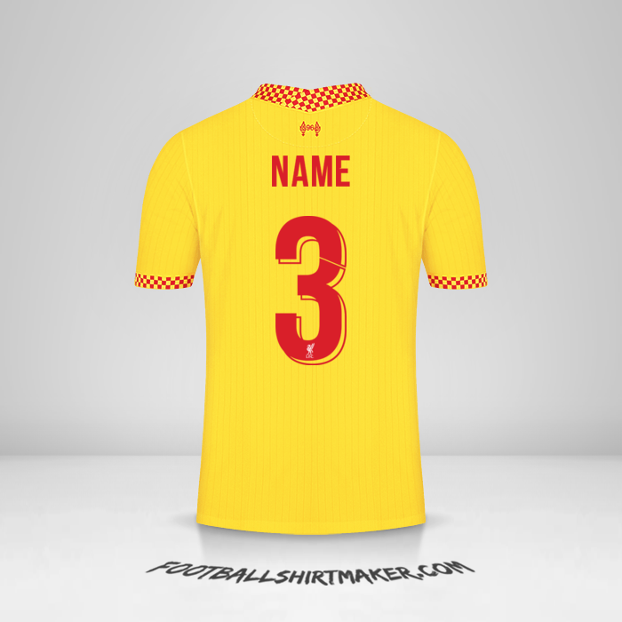 Trikot Liverpool FC Cup 2021/2022 Dritte -  name - 3