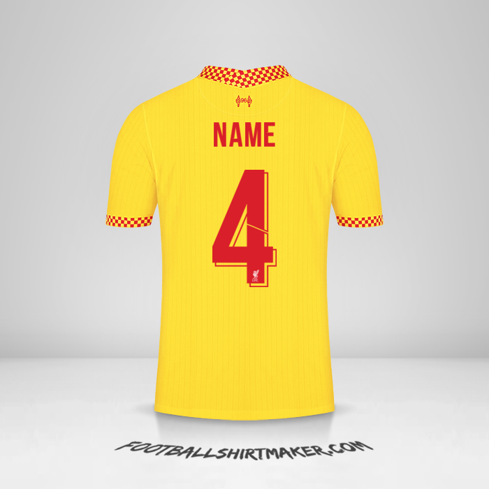 Trikot Liverpool FC Cup 2021/2022 Dritte -  name - 4