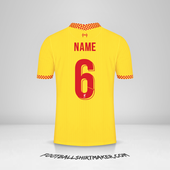 Trikot Liverpool FC Cup 2021/2022 Dritte -  name - 6