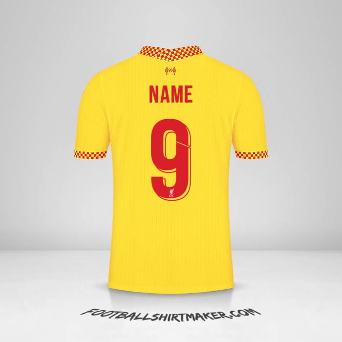 Trikot Liverpool FC Cup 2021/2022 Dritte -  name - 9