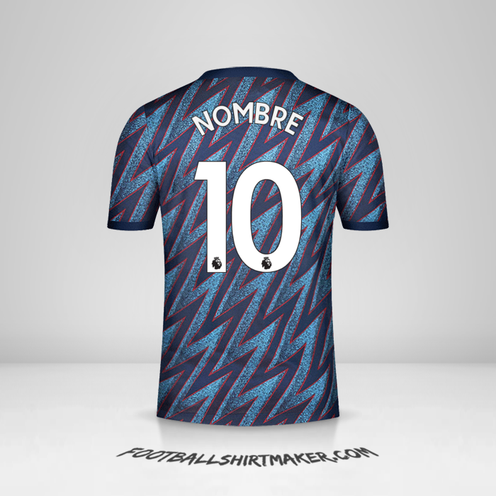 Jersey Arsenal 2021/2022 Tercera -  nombre - 10