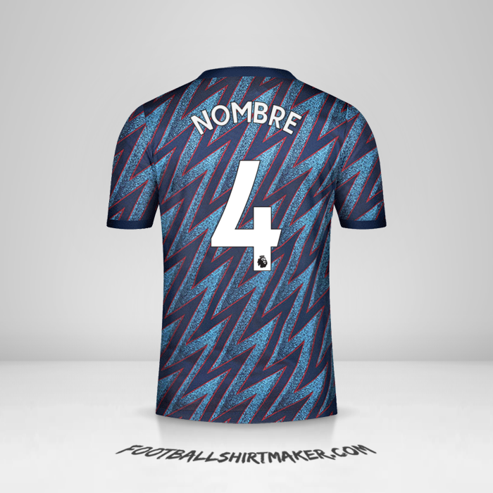 Camiseta Arsenal 2021/2022 Tercera -  nombre - 4