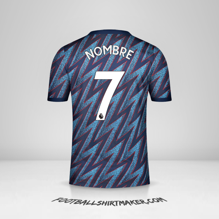 Camiseta Arsenal 2021/2022 Tercera -  nombre - 7