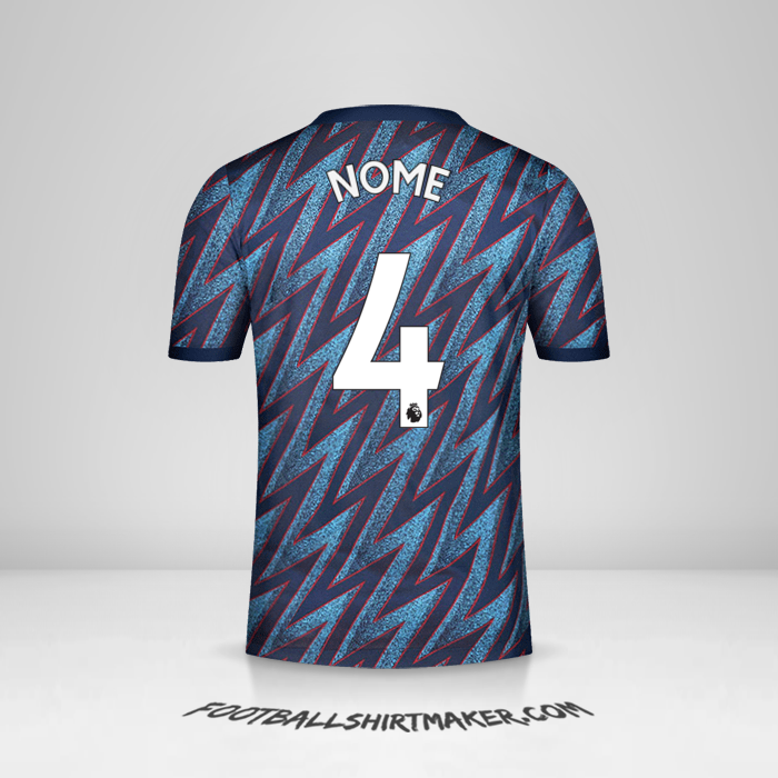 Maglia Arsenal 2021/2022 Terza -  nome - 4
