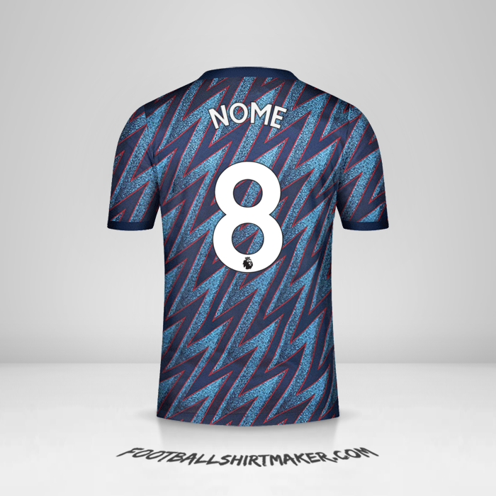Camisa Arsenal 2021/2022 Terceira -  nome - 8