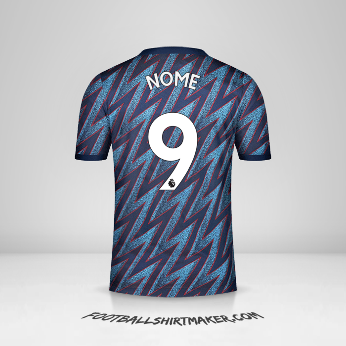 Maglia Arsenal 2021/2022 Terza -  nome - 9