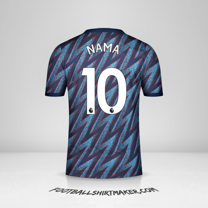 Jersey Arsenal 2021/2022 Ketiga -  nama - 10