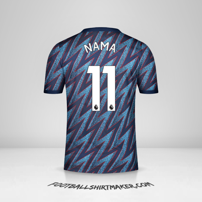 Jersey Arsenal 2021/2022 Ketiga -  nama - 11
