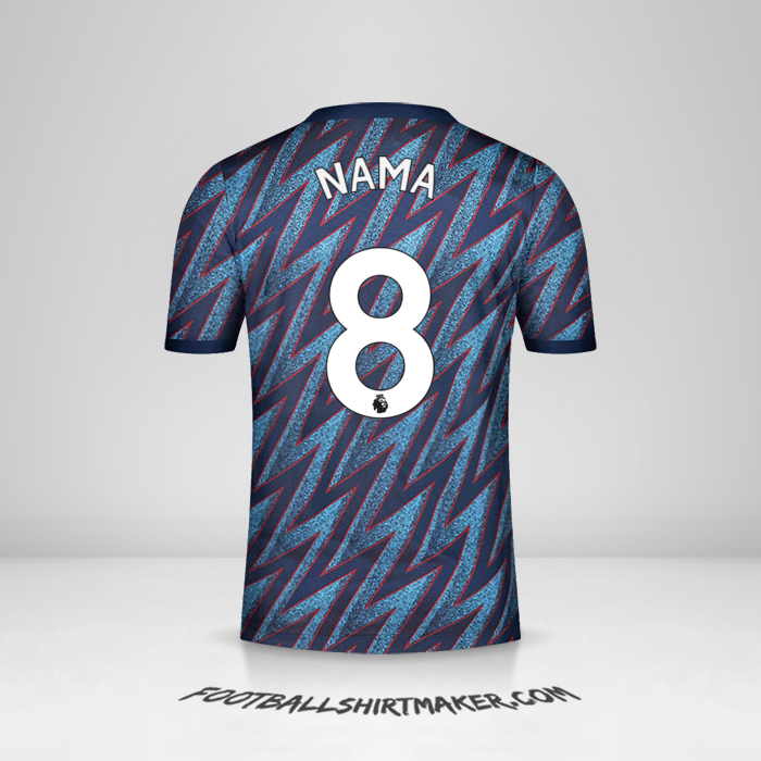 Jersey Arsenal 2021/2022 Ketiga -  nama - 8