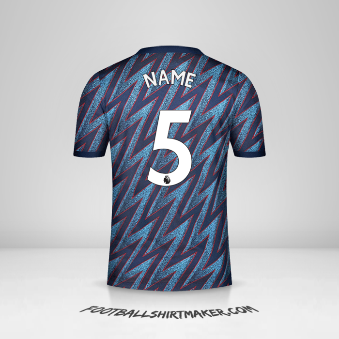 Shirt Arsenal 2021/2022 Third -  name - 5