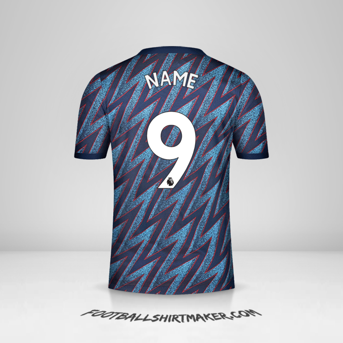 Shirt Arsenal 2021/2022 Third -  name - 9
