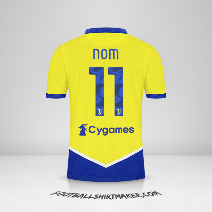 Maillot Juventus FC 2021/2022 Troisième -  nom - 11
