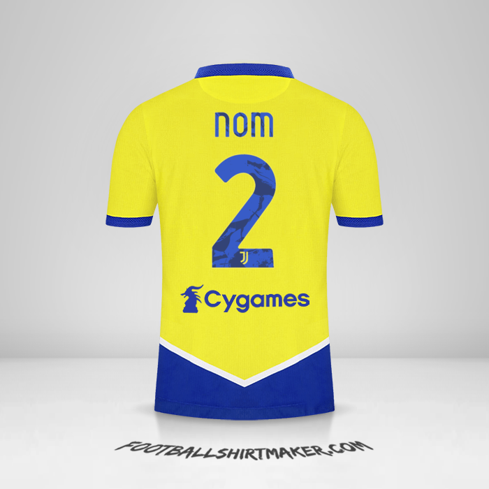 Maillot Juventus FC 2021/2022 Troisième -  nom - 2