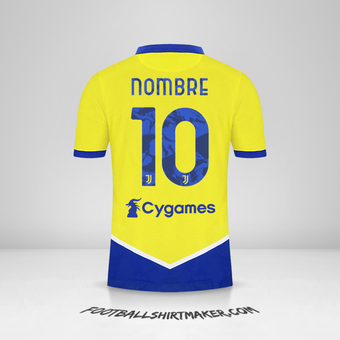 Jersey Juventus FC 2021/2022 Tercera -  nombre - 10