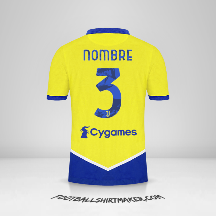 Jersey Juventus FC 2021/2022 Tercera -  nombre - 3
