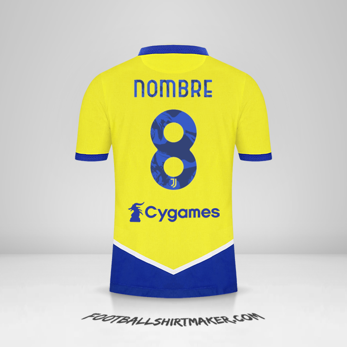 Jersey Juventus FC 2021/2022 Tercera -  nombre - 8