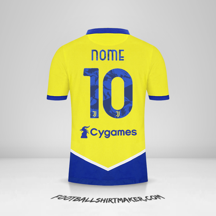 Camisa Juventus FC 2021/2022 Terceira -  nome - 10