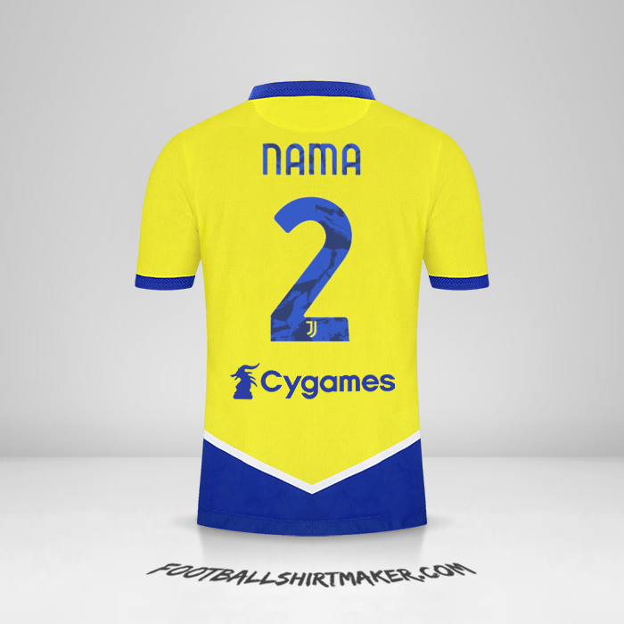 Jersey Juventus FC 2021/2022 Ketiga -  nama - 2