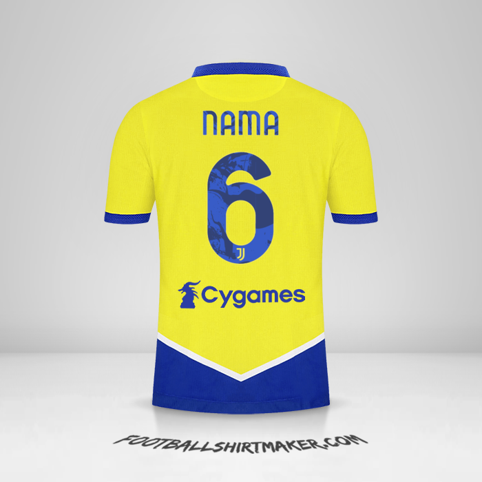 Jersey Juventus FC 2021/2022 Ketiga -  nama - 6