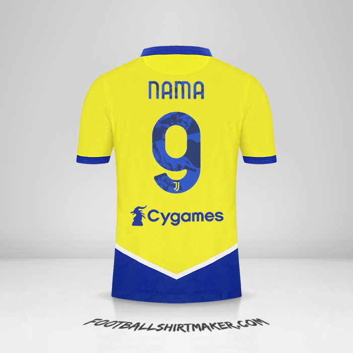 Jersey Juventus FC 2021/2022 Ketiga -  nama - 9