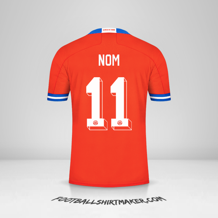 Maillot Chili 2021/2022 -  nom - 11