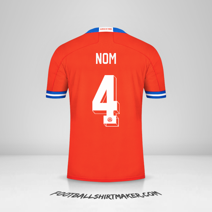 Maillot Chili 2021/2022 -  nom - 4