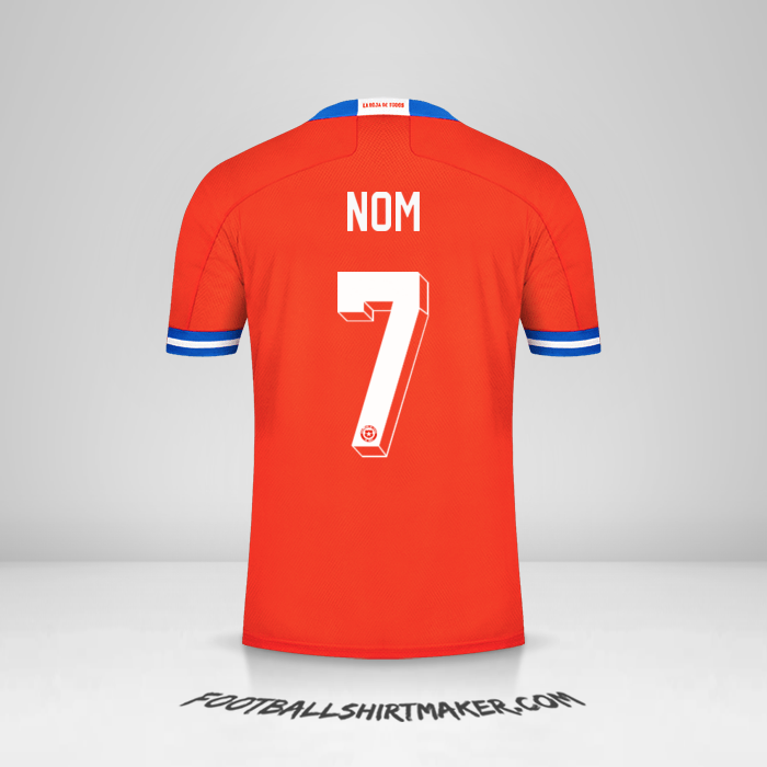 Maillot Chili 2021/2022 -  nom - 7