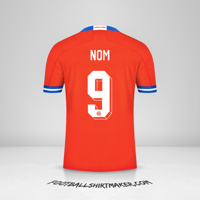 Maillot Chili 2021/2022 -  nom - 9