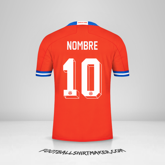 Jersey Chile 2021/2022 -  nombre - 10
