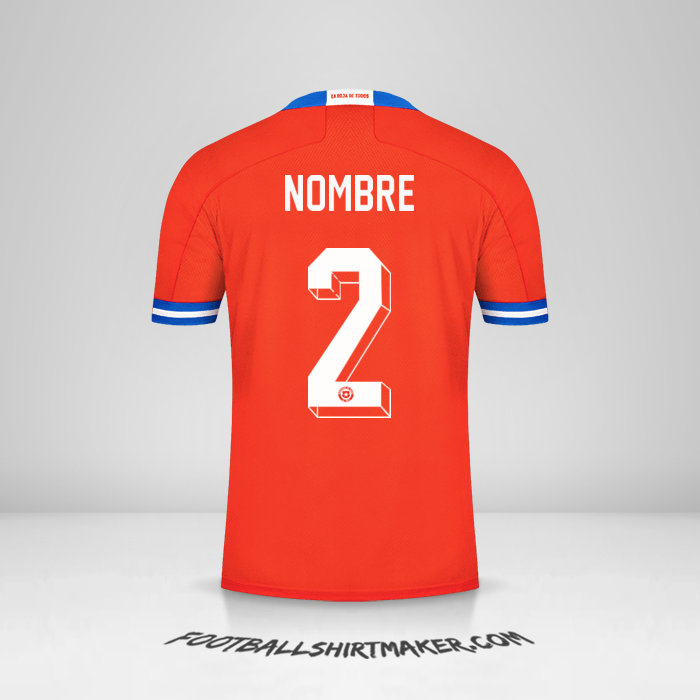 Jersey Chile 2021/2022 -  nombre - 2