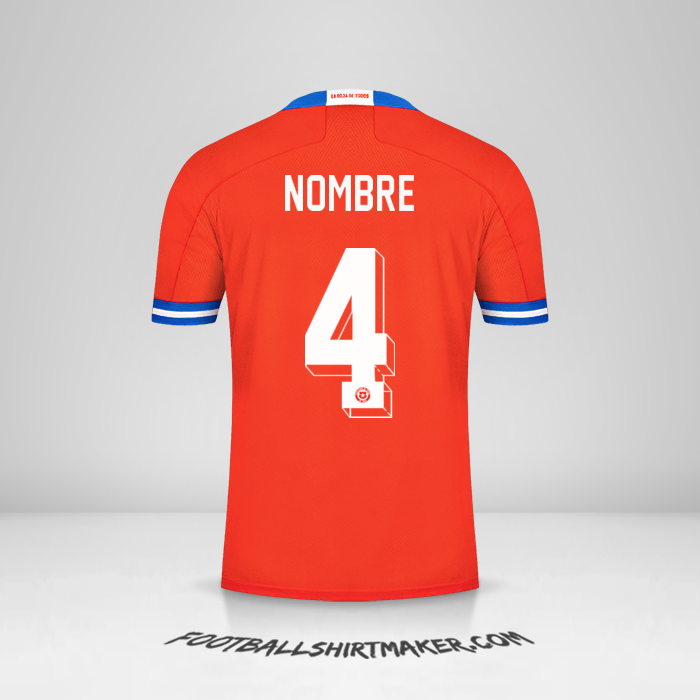 Camiseta Chile 2021/2022 -  nombre - 4