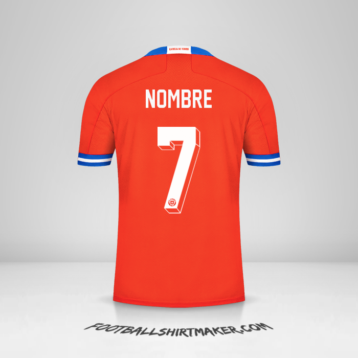 Camiseta Chile 2021/2022 -  nombre - 7
