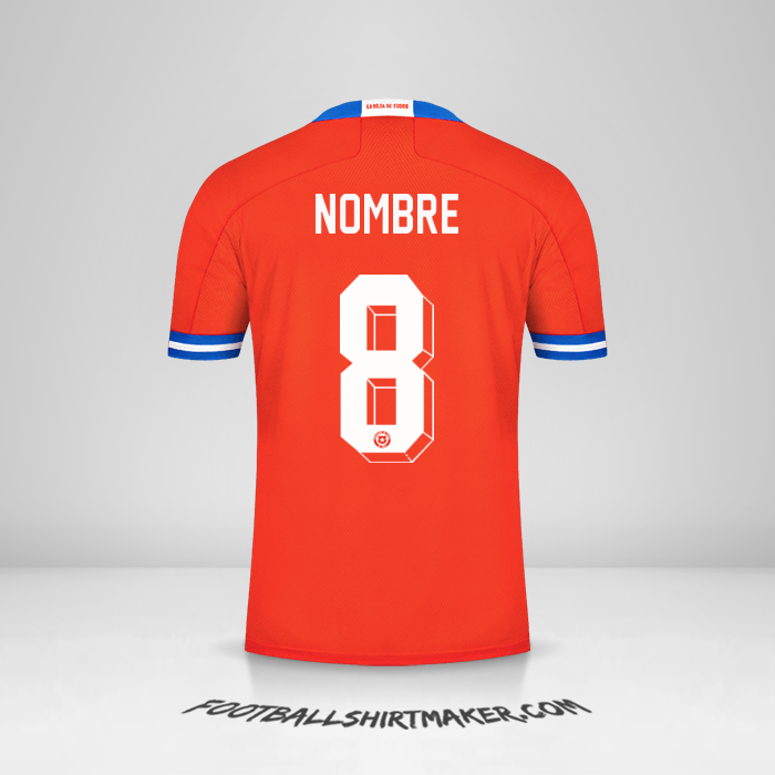 Camiseta Chile 2021/2022 -  nombre - 8