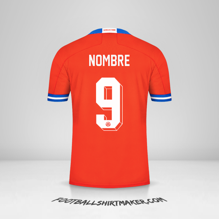 Jersey Chile 2021/2022 -  nombre - 9
