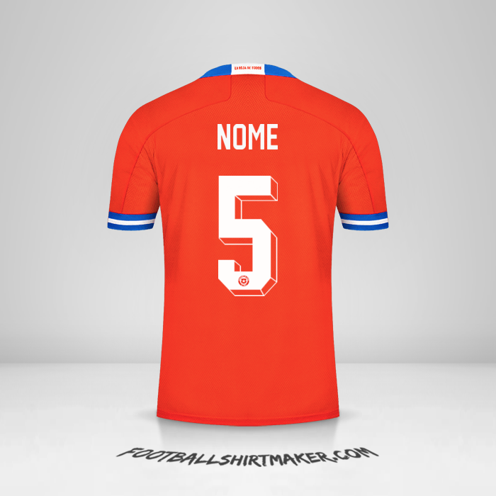 Maglia Cile 2021/2022 -  nome - 5