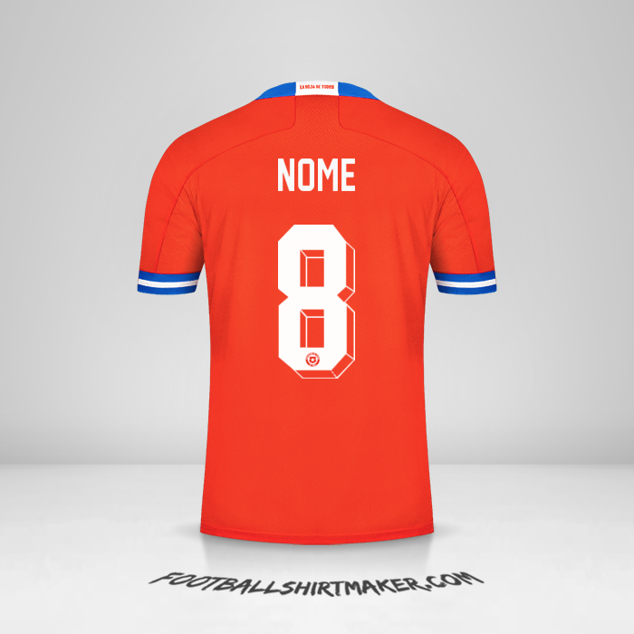 Camisa Chile 2021/2022 -  nome - 8