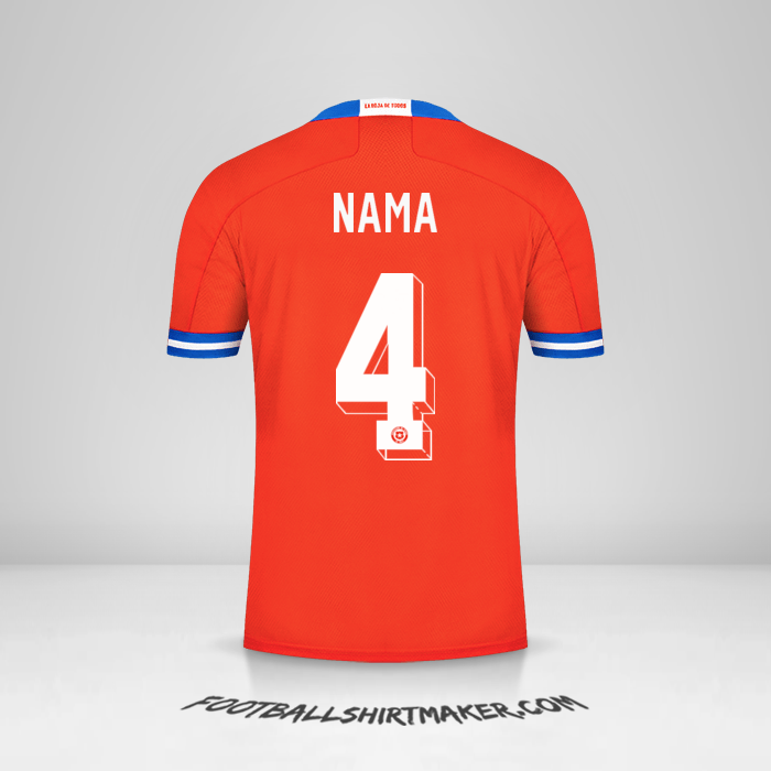 Jersey Cile 2021/2022 -  nama - 4