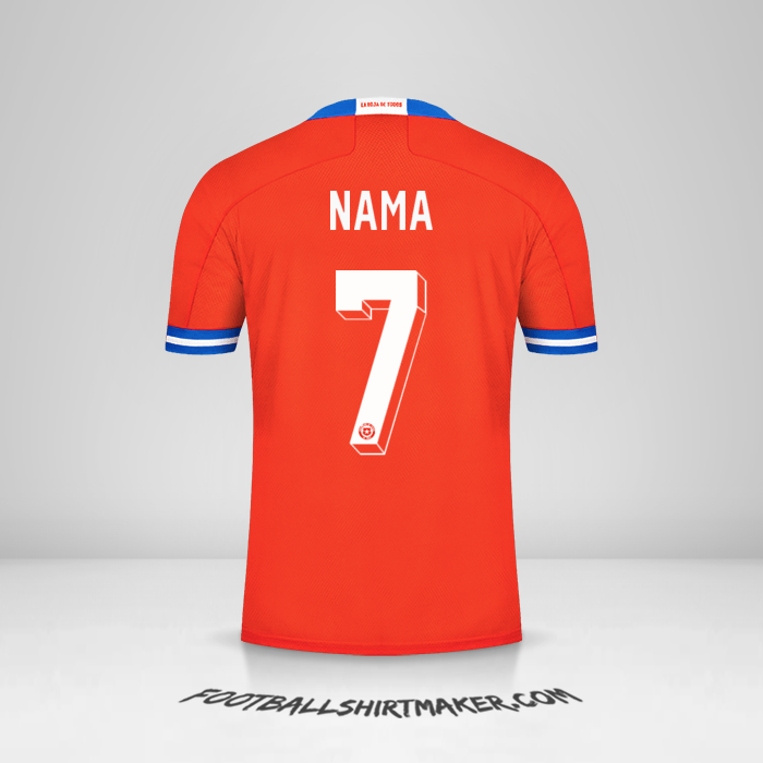 Jersey Cile 2021/2022 -  nama - 7