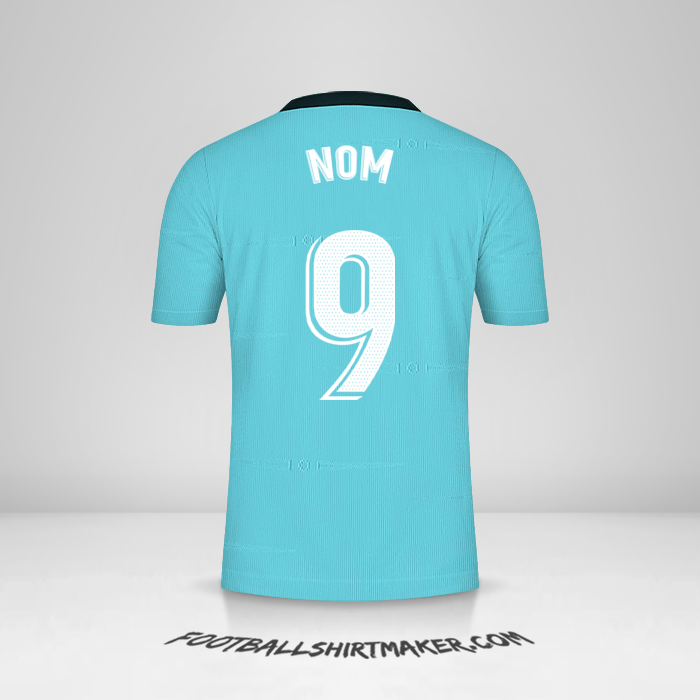 Maillot Real Madrid CF 2021/2022 Troisième -  nom - 9