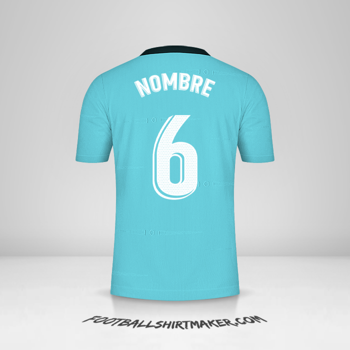 Jersey Real Madrid CF 2021/2022 Tercera -  nombre - 6
