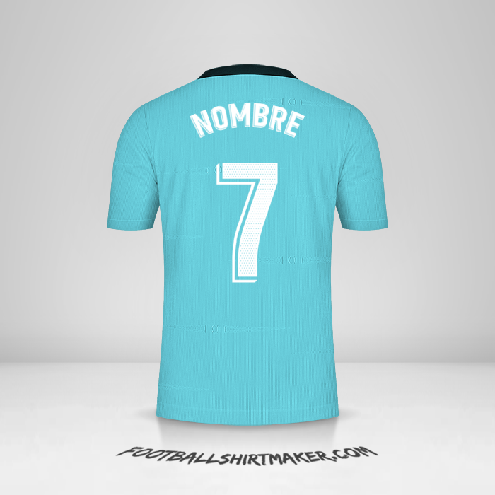 Jersey Real Madrid CF 2021/2022 Tercera -  nombre - 7
