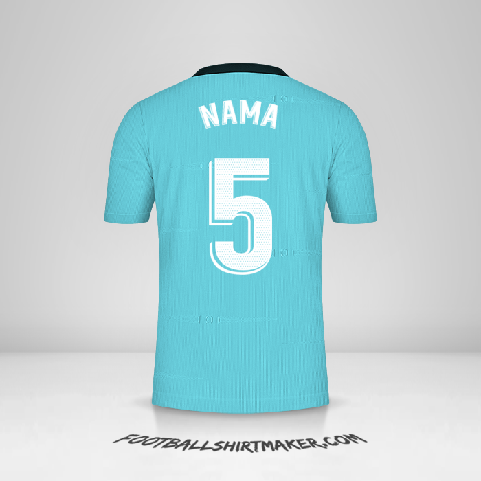 Jersey Real Madrid CF 2021/2022 Ketiga -  nama - 5