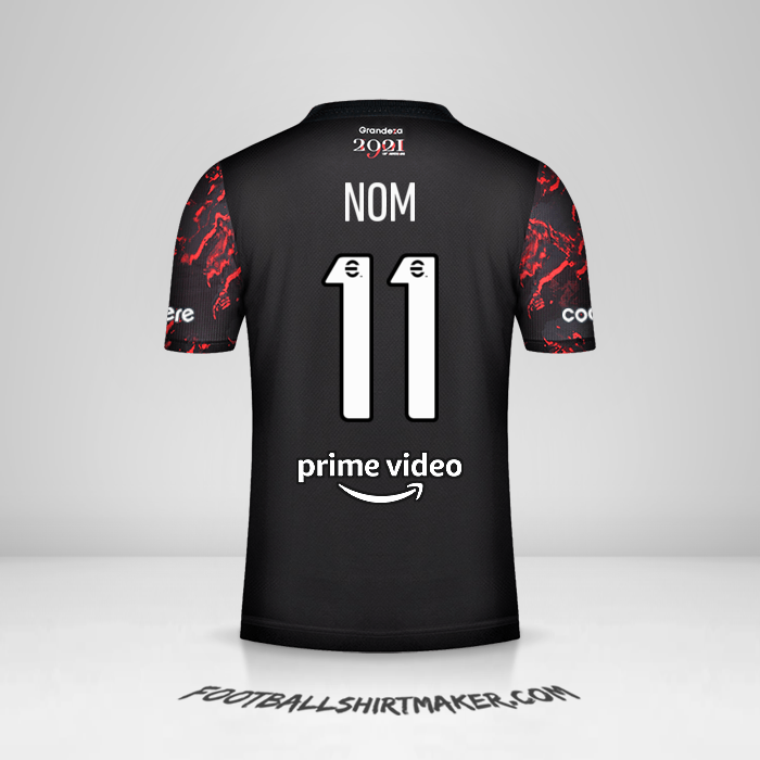 Maillot River Plate 2021/2022 Extérieur -  nom - 11
