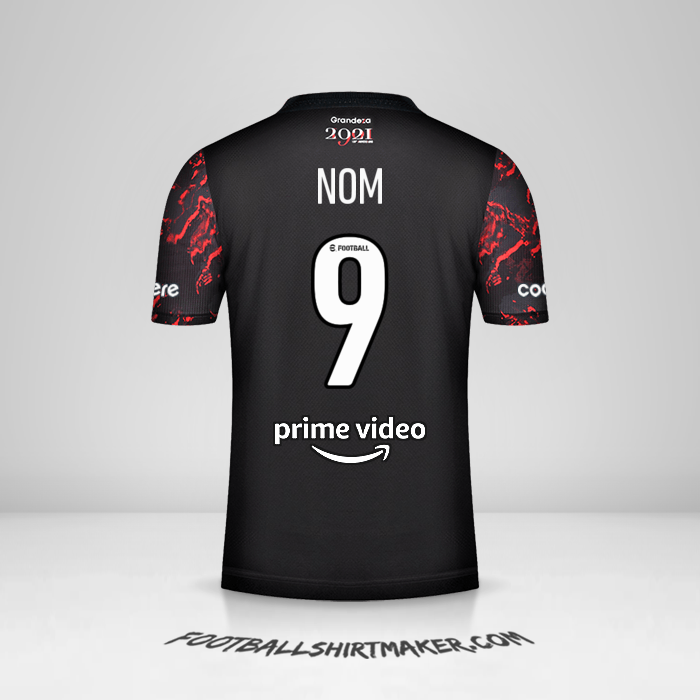 Maillot River Plate 2021/2022 Extérieur -  nom - 9